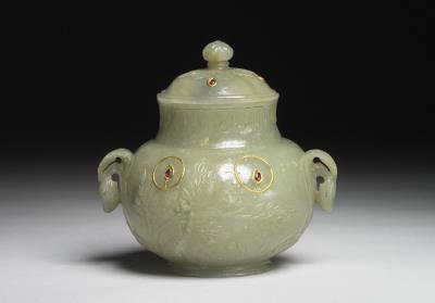 图片[2]-Jade two handled tea caddy, Mughal Empire-China Archive